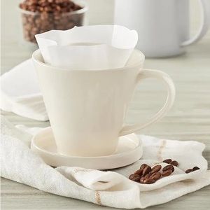NEW Harry & David Ceramic Pour-Over Coffee Dripper